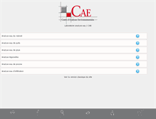 Tablet Screenshot of cae-analyses.com
